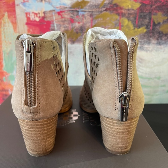 Vince Camuto Niranda Suede Perforated Bootie - Picture 5 of 8